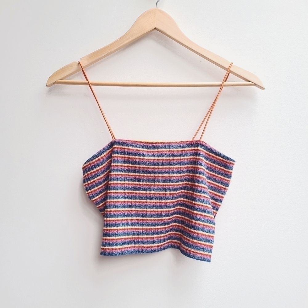 ASOS 70s Style Retro Crop Top Disco Vintage Vibe Size 8